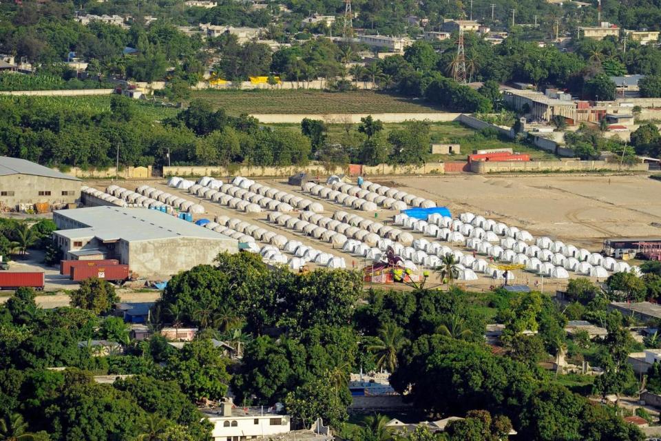 A large tent city set up to relocate earthquake survivors in Haiti (Getty Images)