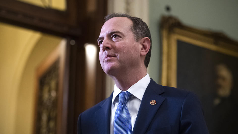 Rep. Adam Schiff, D-Calif., on February 5, 2020. (Tom Williams/CQ-Roll Call, Inc via Getty Images)