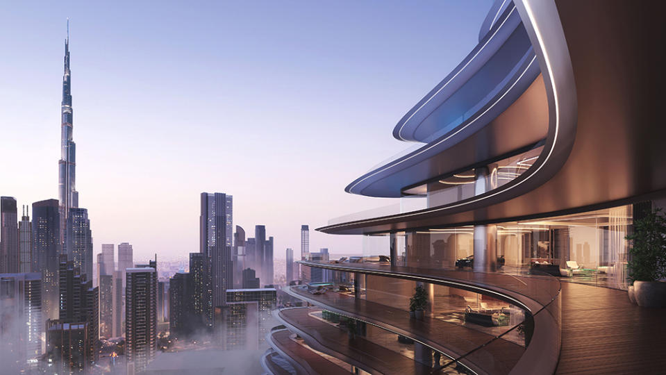 Bugatti Residences by Binghatti balcony view