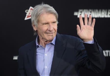 Harrison Ford in Los Angeles August 11, 2014. REUTERS/Phil McCarten