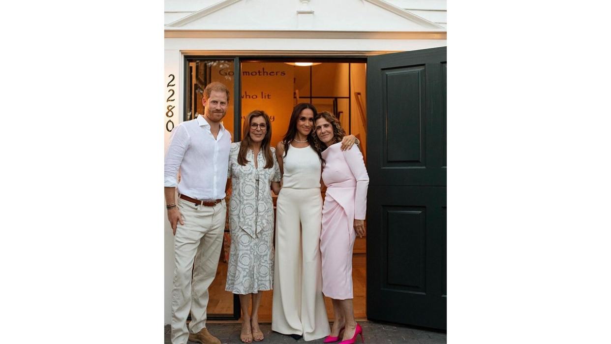 Prince Harry and Meghan Markle at a bookstore