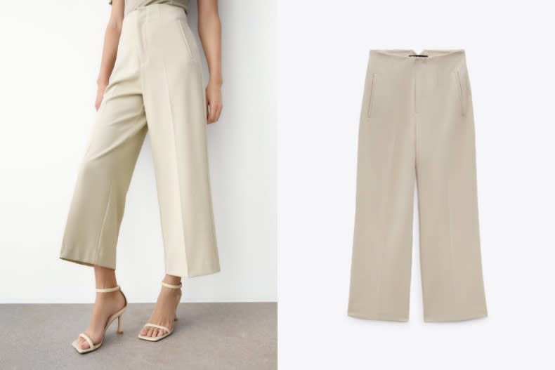 ▲ZARA STRAIGHT CULOTTE 長褲，NT.1,290