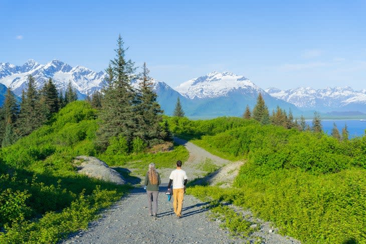 Hiking Meals Hill Trail in Valdez, Alaska