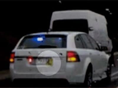 Unmarked patrol car 'L-plates' a joke