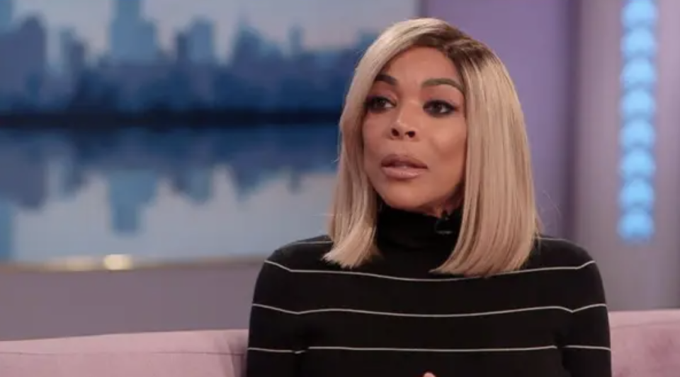 Wendy Williams looking like she's at a loss for words during an interview
