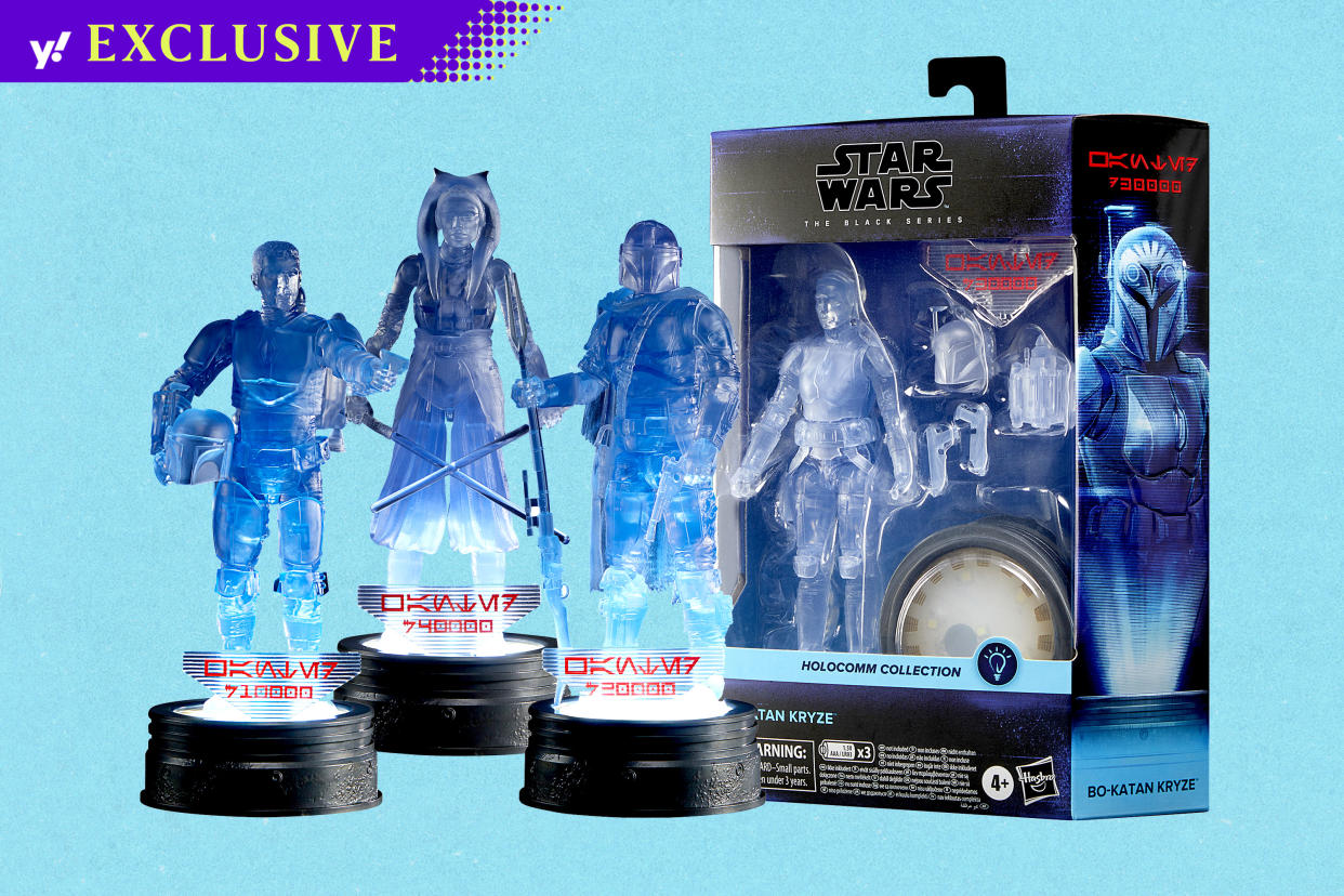 Get your first look at the Star Wars: The Black Series Holocomm Collection toy line. (Photo Illustration: Yahoo News; Photos: Hasbro) 
