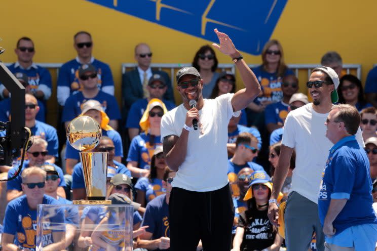 Andre Iguodala leaving the Bay Area would be a boon for the league. (Getty Images)