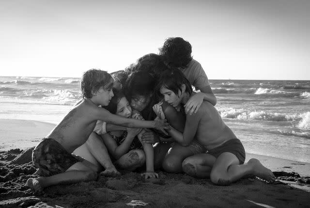 Carlos Somonte/Netflix From left: Marco Graf, Daniela Demesa, Yalitza Aparicio, Marina De Tavira, Diego Cortina Autrey and Carlos Peralta Jacobson in 'Roma,' 2018