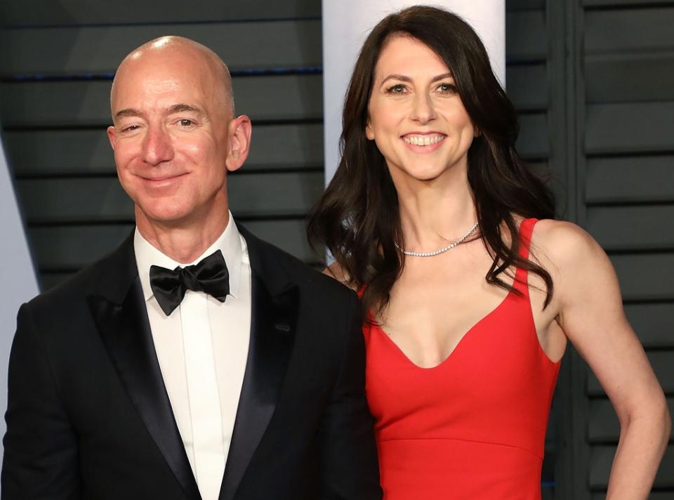 Jeff Bezos, Mackenzie Scott, 2018, Vanity Fair Oscars Party