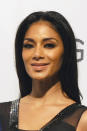 So as not to overshadow the magnificent dress, Scherzinger wore minimal makeup, choosing a nude lip colour and modest amounts of eyeliner and shadow. The stunner also wore her hair down and relaxed. (Photo by Ferdaus Shamim/WireImage)