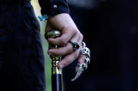 <p>A reveller attends the Victorian Picnic during the Wave and Goth festival in Leipzig, Germany, June 2, 2017. (David W Cerny/Reuters) </p>