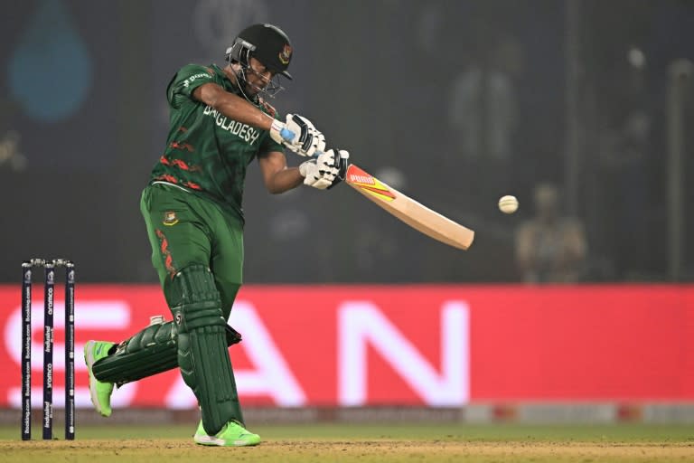 In the runs: Bangladesh's Shakib Al Hasan made 64 on Thursday (Sajjad HUSSAIN)