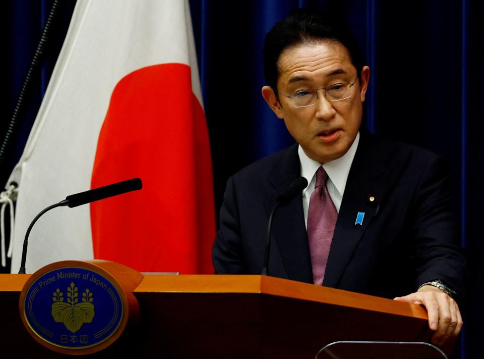 Japan's Prime Minister Fumio Kishida speaks  at a news conference in Tokyo, Japan March 3, 2022. REUTERS/Kim Kyung-Hoon/Pool