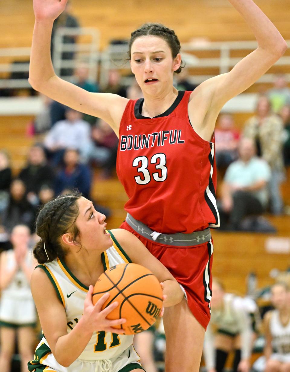 Clearfield and Bountiful play at Clearfield on Wednesday, Jan. 17, 2024. Bountiful won 56-47. | Scott G Winterton, Deseret News