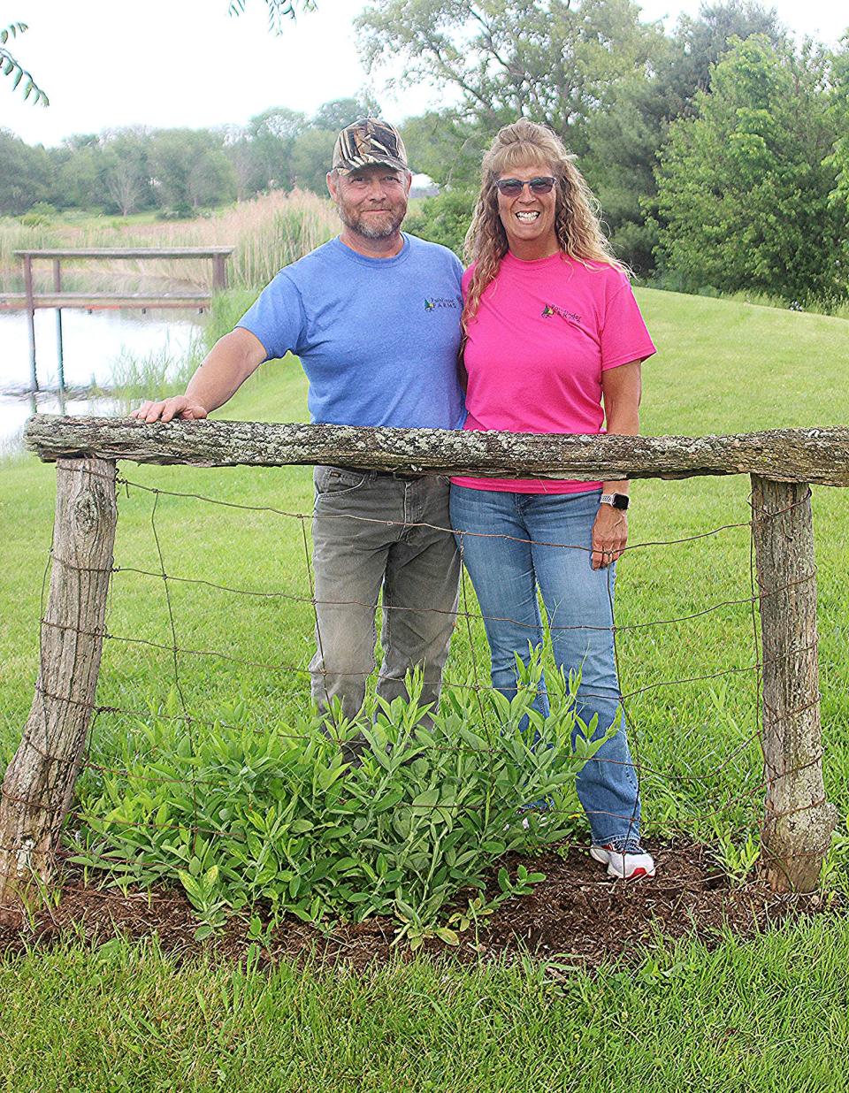 Jon and Sandy Burkholder are the founders and owners of Pathfinder Farms just outside of Hayesville in Ashland County. TONY ORENDER/For ASHLAND TIMES-GAZETTE