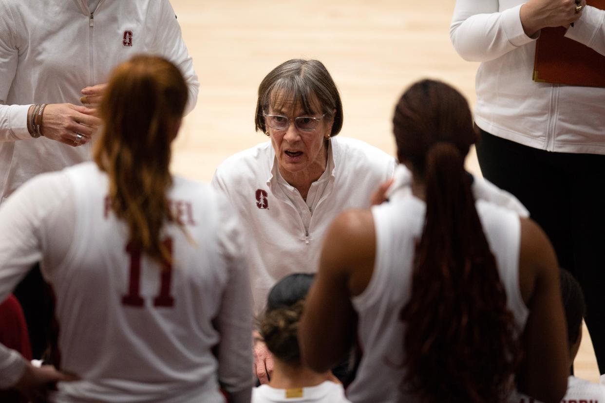 Stanford coach Tara VanDerveer said of the surge of support women's basketball is receiving: "I dreamed about what I’m seeing now — and isn’t it cool to see your dreams come true?”