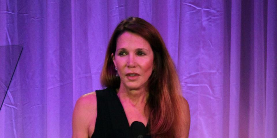 Author Patti Davis speaks on stage at the UCLA Longevity Center's 2012 ICON Awards at the Beverly Hills Hotel on June 6, 2012 in Beverly Hills, California