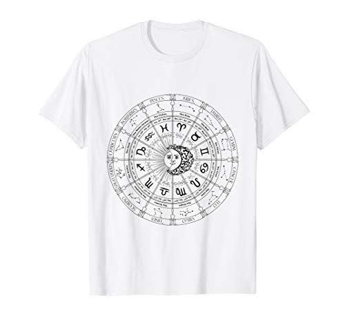 12) Astrology Horoscope Zodiac Sign Calendar t-shirt