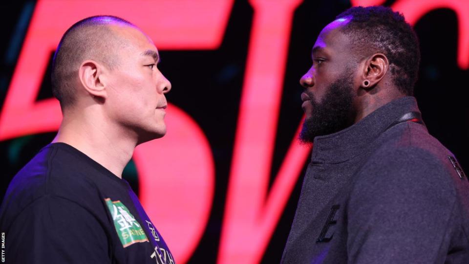 Zhilei Zhang se enfrenta a Deontay Wilder