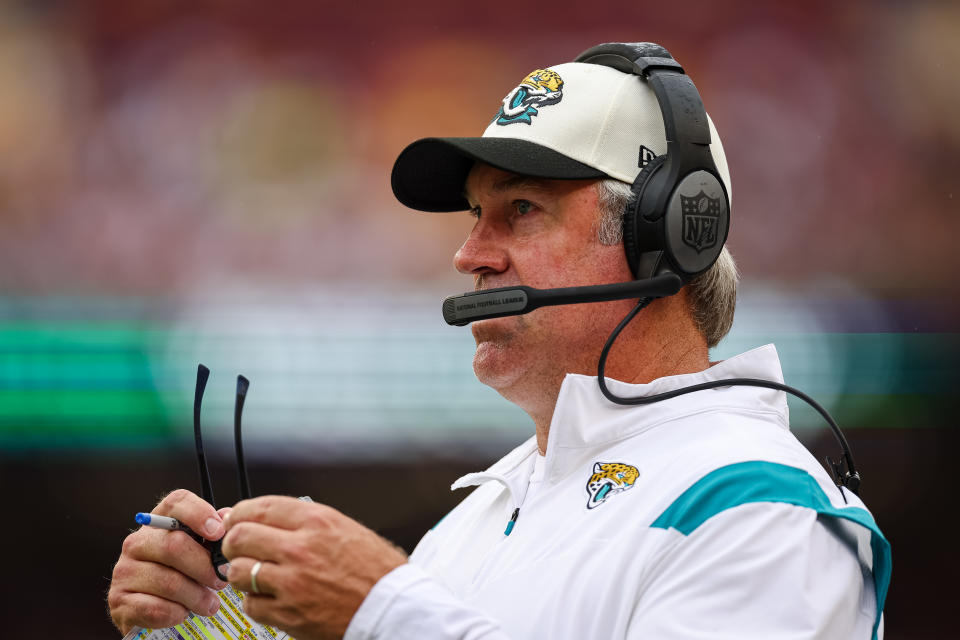 Jacksonville Jaguars head coach Doug Pederson. Mandatory Credit: Scott Taetsch-USA TODAY Sports