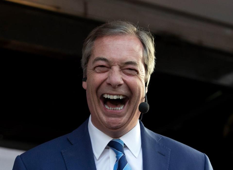 Increased support? Leader of the Brexit Party, Nigel Farage (PA)