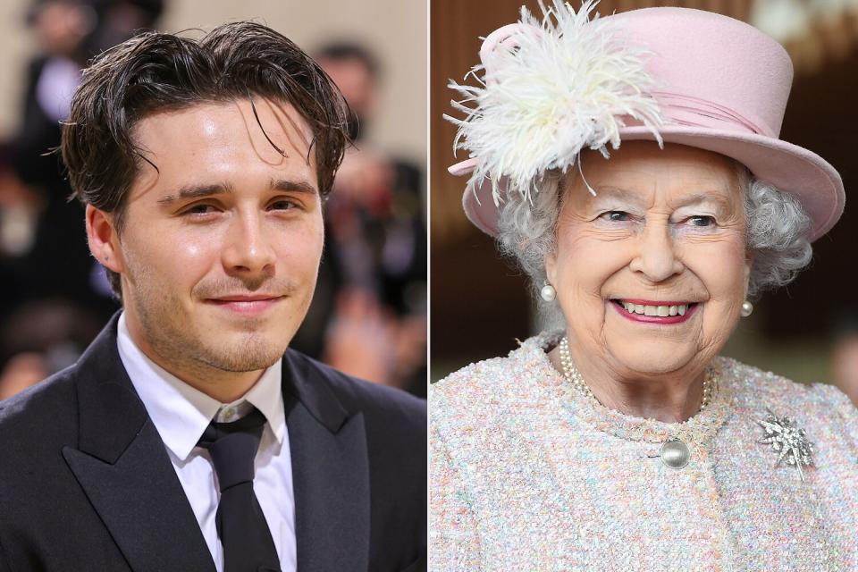 brooklyn beckham; queen elizabeth