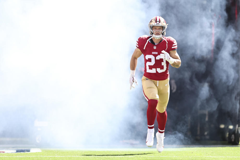 San Francisco 49ers - Catch CMC! Watch Christian McCaffrey haul in