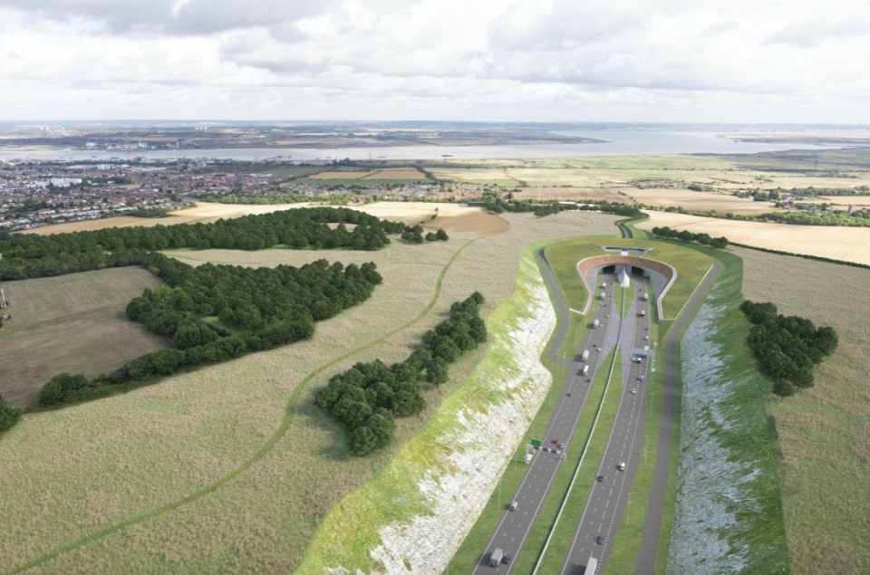 The tunnel is designed to almost double road capacity across the Thames to the east of London (SWNS)