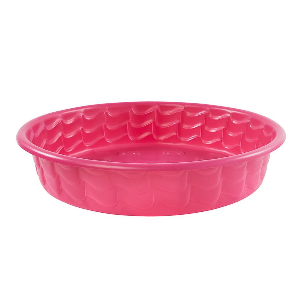 pink plastic polygroup dog pool