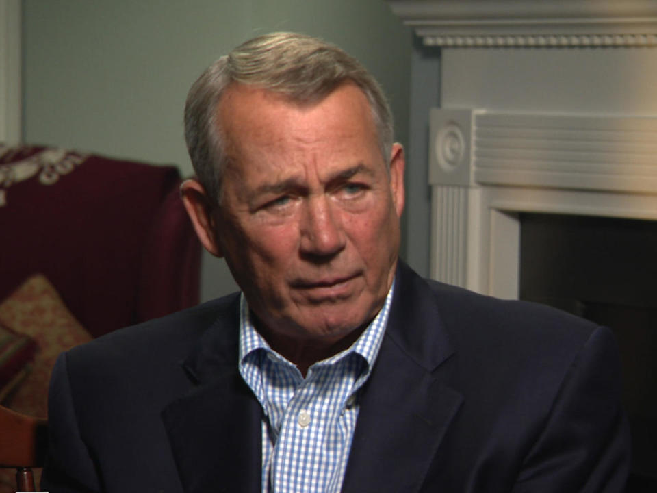 Former Speaker of the House John Boehner, author of the new memoir, 