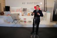 <p>Discours d'Emmanuel Macron lors du lancement à l'Elysée de la «Grande exposition du Fabriqué en France».</p>