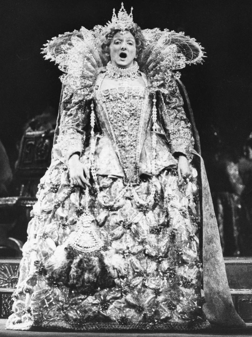Tinsley as Queen Elizabeth I in Donizetti's ‘Mary Stuart’ at the London ColiseumGetty