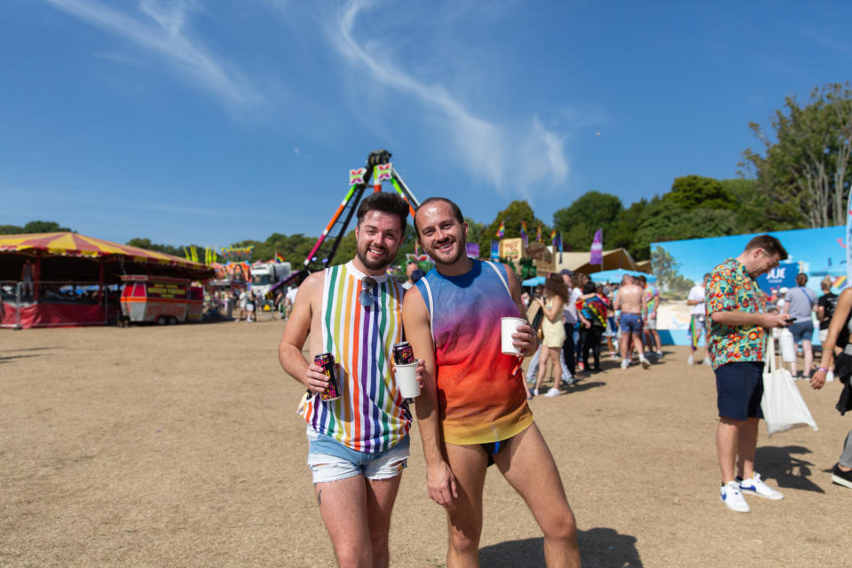 Lorne Thomas and Daryl Richards said the festival was 'the best Pride ever'. (Christian Cassiel)