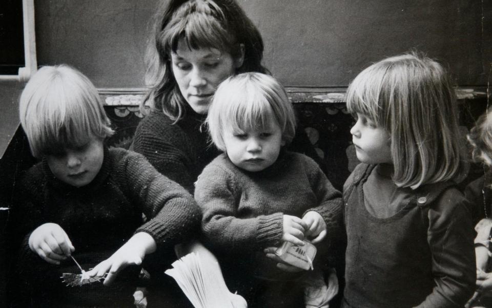 Charlotte Johnson-Wahl pictured with her children Boris (left), Rachel (right) and Leo - Julian Simmonds 