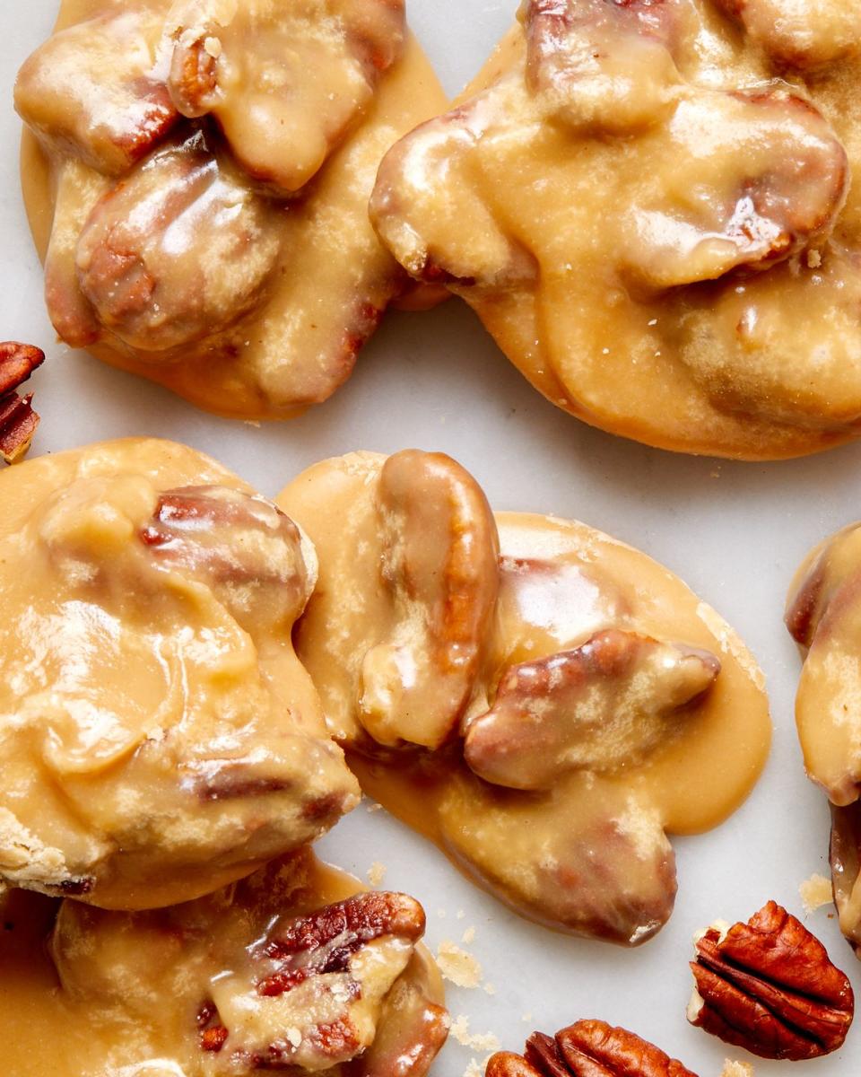 <p>Pralines are a delicious <a href="https://www.delish.com/cooking/recipe-ideas/g40909881/southern-desserts/" rel="nofollow noopener" target="_blank" data-ylk="slk:Southern" class="link ">Southern</a> <a href="https://www.delish.com/cooking/recipe-ideas/a24568214/how-to-make-caramel/" rel="nofollow noopener" target="_blank" data-ylk="slk:caramel" class="link ">caramel</a>-like candy made with sugar, butter, vanilla, and some form of dairy (like heavy cream or evaporated milk, which is our choice). You can make them with any nut, but pecan is classic.</p><p>Get the <strong><a href="https://www.delish.com/cooking/recipe-ideas/recipes/a18265/pecan-pralines-recipe-mslo1211/" rel="nofollow noopener" target="_blank" data-ylk="slk:Pecan Pralines recipe" class="link ">Pecan Pralines recipe</a></strong>.</p>