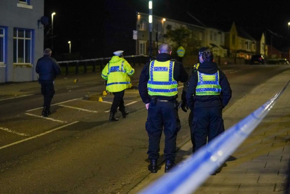 The Northern Echo: Crash scene in South Hetton Road, Easington Lane