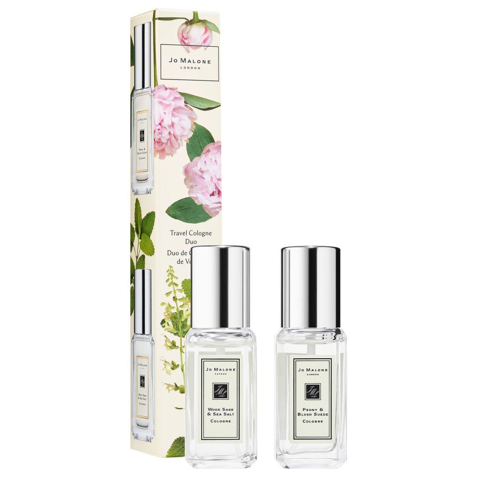 <p><a href="https://go.redirectingat.com?id=74968X1596630&url=https%3A%2F%2Fwww.sephora.com%2Fproduct%2Ffragrance-combining-travel-duo-P445101&sref=https%3A%2F%2Fwww.bestproducts.com%2Fbeauty%2Fg183%2Fperfume-gift-sets-for-her%2F" rel="nofollow noopener" target="_blank" data-ylk="slk:Shop Now;elm:context_link;itc:0;sec:content-canvas" class="link ">Shop Now</a></p><p>Wood Sage & Sea Salt and Peony & Blush Suede Mini Set </p><p>sephora.com</p><p>$48.00</p>