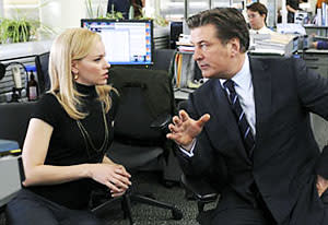 Elizabeth Banks and Alec Baldwin | Photo Credits: Ali Goldstein/NBC