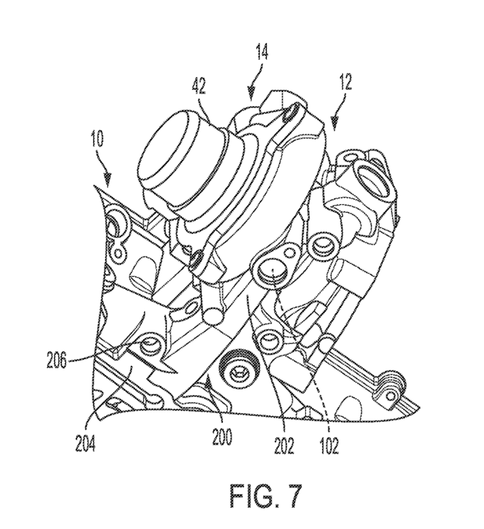 fca integrated turbo cylinder head patent filing