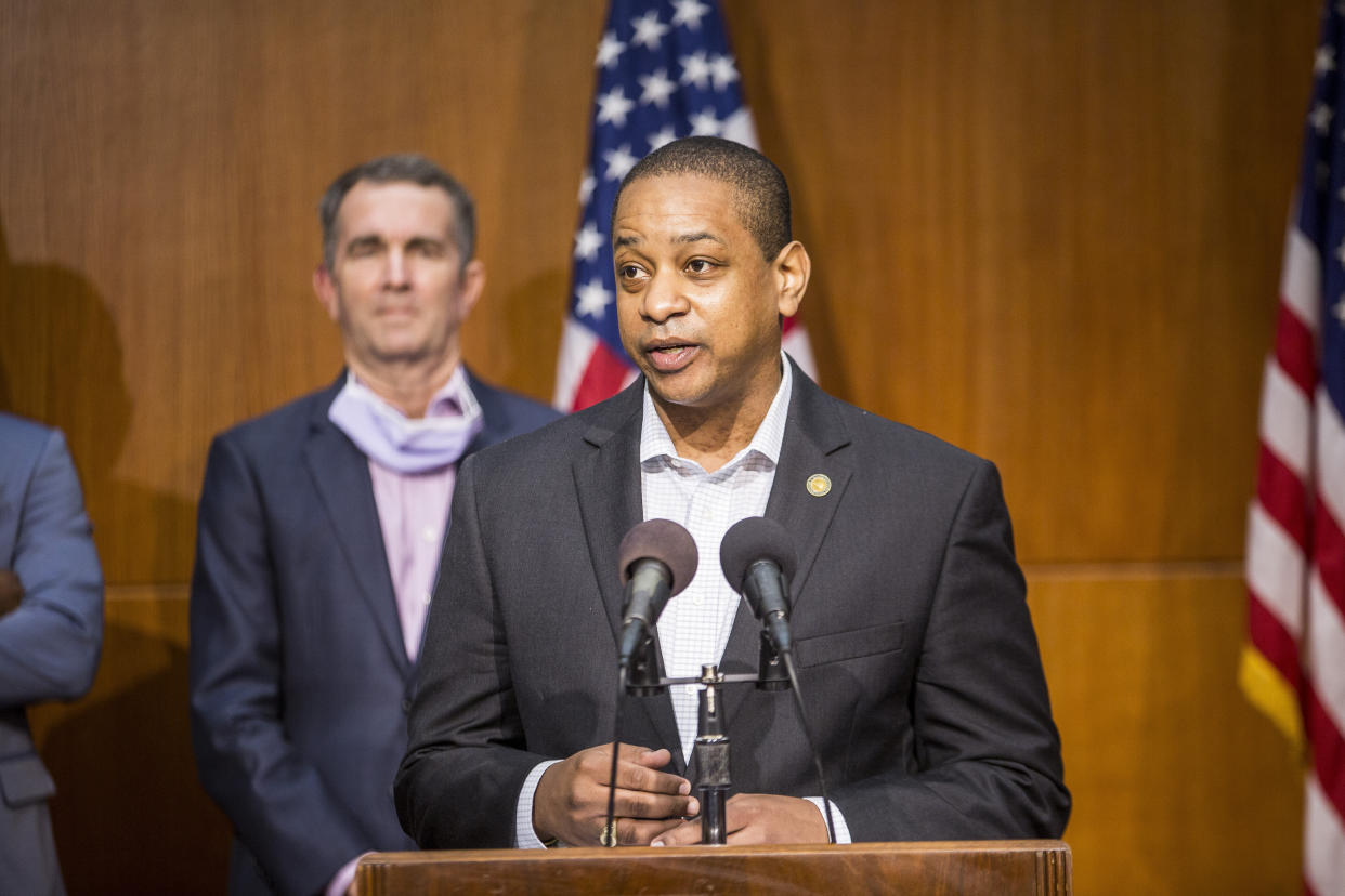 Virginia Lt. Gov. Justin Fairfax (D) criticized his opponents for rushing to judgment on sexual assault allegations against him. He singled out ex-Gov. Terry McAuliffe (D) for condemnation. (Photo: Zach Gibson/Getty Images)