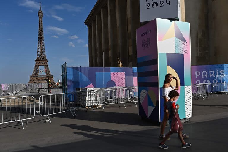 La explanada a la torre Eiffel será uno de los lugares centrales de la ceremonia inaugural