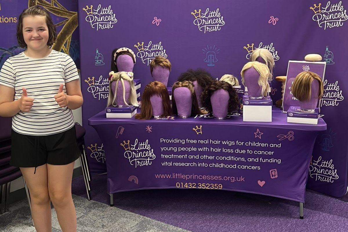 Lexie Warwick-Oliver has had 13 inches of her hair cut off to turn into a wig for a young person with cancer <i>(Image: PA)</i>