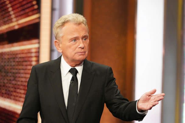 PHOTO: Pat Sajak on the set of Wheel of Fortune, Dec. 11, 2020. (Christopher Willard/ABC via Getty Images)