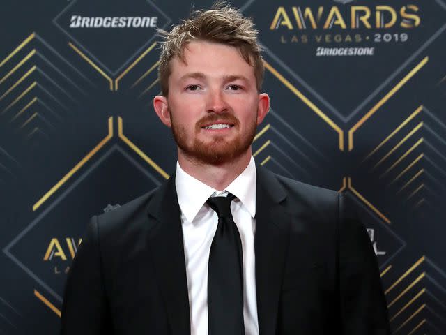 <p>Bruce Bennett/Getty</p> Trevor Gretzky arrives at the 2019 NHL Awards on June 19, 2019 in Las Vegas, Nevada.