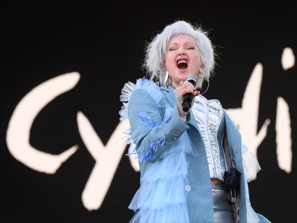 Cyndi Lauper worked restaurant and retail jobs to make money before she was a successful singer (Getty Images)