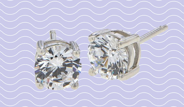 Hsn diamond sales stud earrings