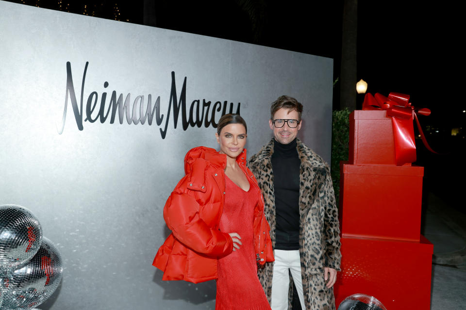 LOS ANGELES, CALIFORNIA – OCTOBER 26: (L-R) Lisa Rinna and Brad Goreski attend the Neiman Marcus Holiday Debut & Fantasy Gifts Launch Event on October 26, 2021 in Los Angeles, California. (Photo by Matt Winkelmeyer/Getty Images for Neiman Marcus) - Credit: Getty Images for Neiman Marcus