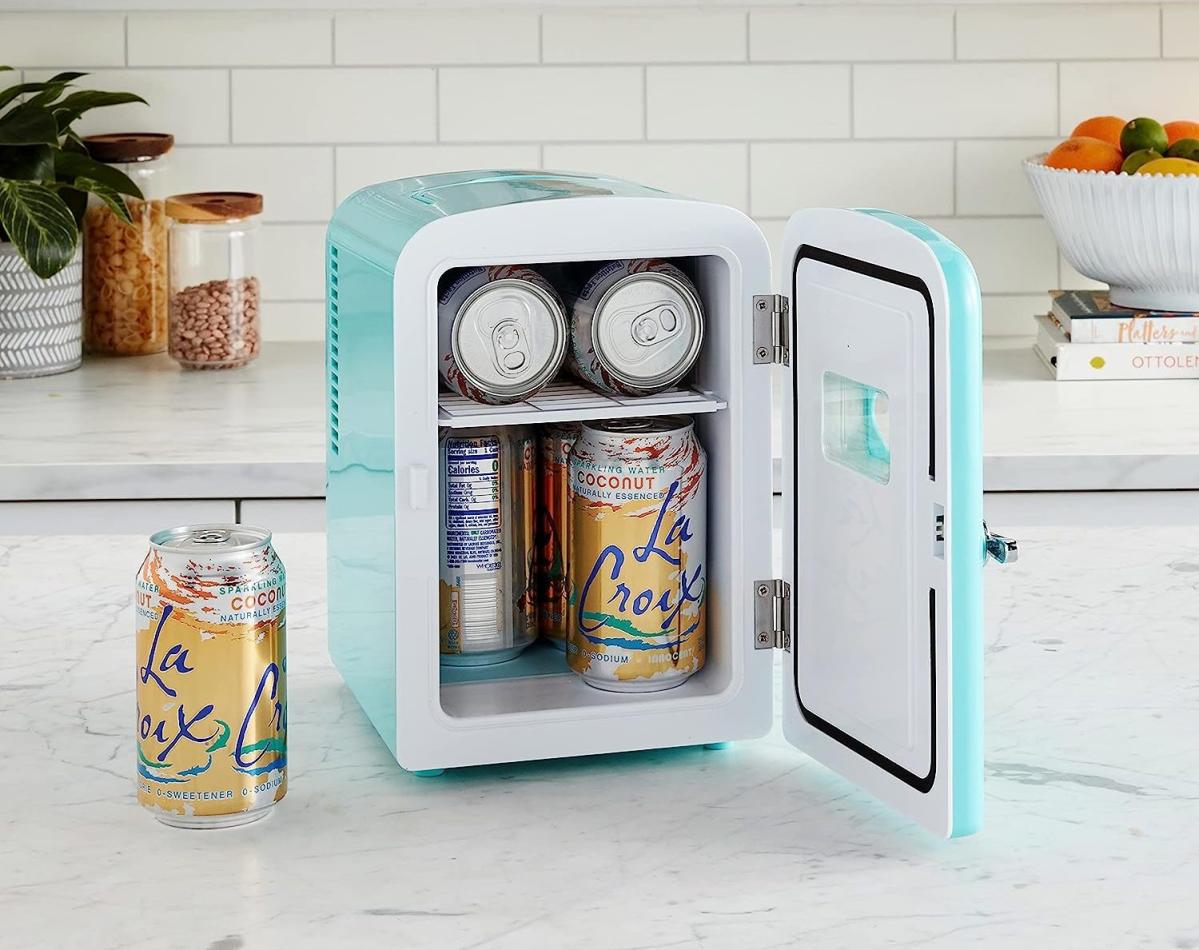 This 30 Mini Fridge Is Great For Dorm Room Drinks Or Storing Skincare