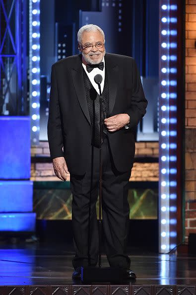 2017: James Earl Jones accepts the Special Tony Award for Lifetime Achievement in the Theatre onstage during the 2017 Tony Awards at Radio City Music Hall on June 11, 2017, in New York City.