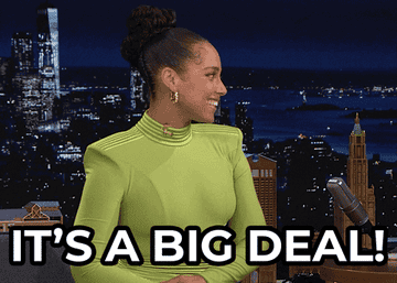 Alicia Keys talks about something that's "a big deal" on "The Tonight Show"